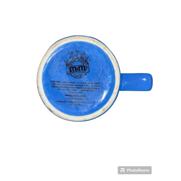 M and M M&M's Blue Mug Mars Official Licensed Coffee Cup Collectible 2012 - Picture 3 of 4